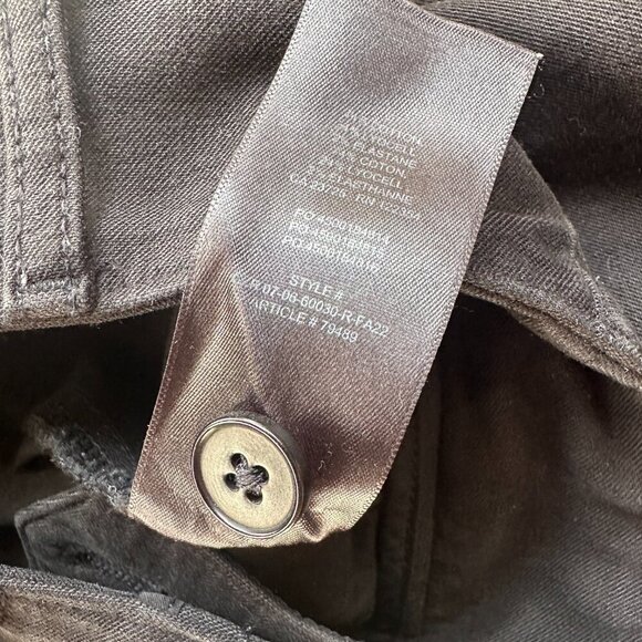 ARITZIA Wilfred Free Black Denim like Wide Leg Trousers Pants Size 00 - Picture 8 of 9